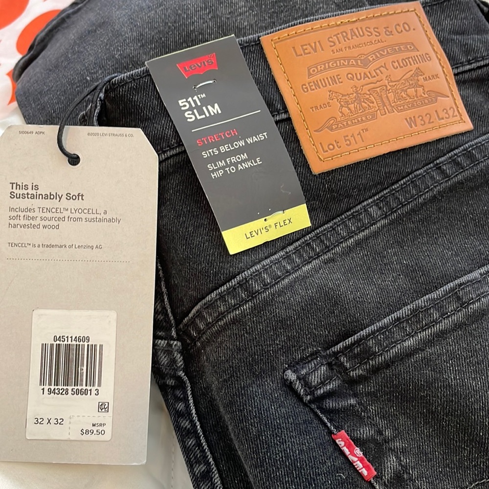 NWT Mens Levi’s 511 Slim 32x32